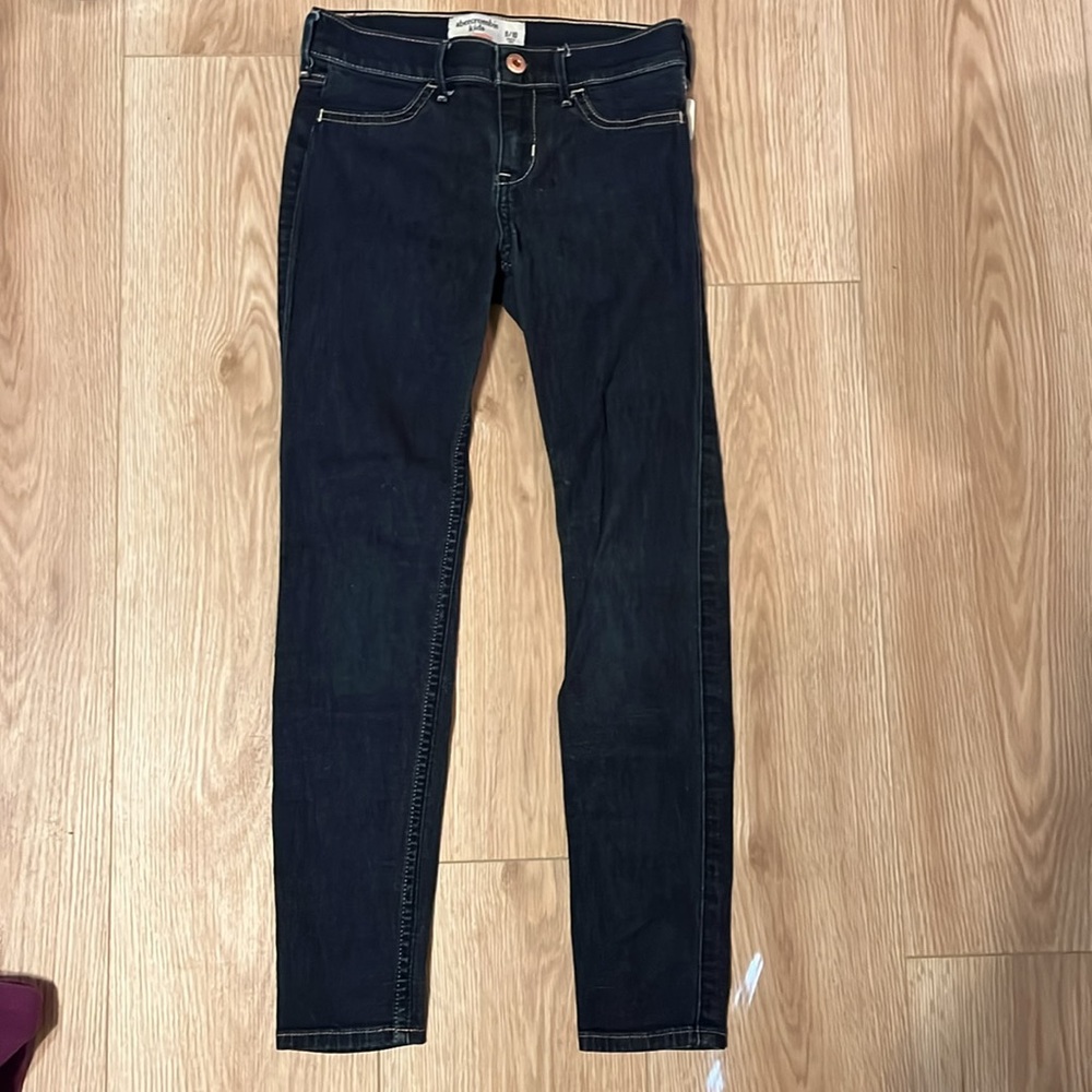 Abercrombie kids, dark denim, jean leggings size 9/10